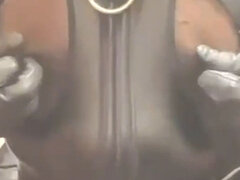 Noire, Britannique, Tir de sperme, Papa, Fétiche, Fait maison, Cuir, Masturbation