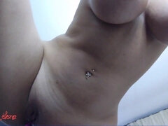 Kisbaba, Szőke, Kebles, Természetes mellek, Egyedül, Begyek, Játékszerek, Web kamera