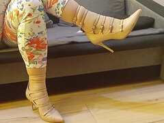 Amatőr, Transzvesztiták, Lábfej fétis, Sarokkal való, Házi készítésű, Lengyel, Egyedül