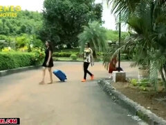 Obciąganie, Sperma, Podwójna penetracja, Domowej roboty, Indyjski, Naturalne cycki, Cycki, Żona