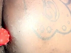 Amateur, Cul, Belle grosse femme bgf, Noire, Gode, Solo