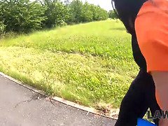 Law4k. handsome lean miss services security officer to get out of prison