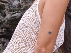 Amatoriale, Orgasmo, All'aperto, Figa, Solo, Schizzi, Stretta, Vibratore