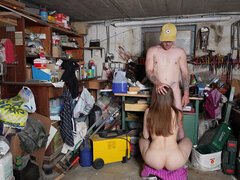 Sex in the Neighbor's Workshop!!