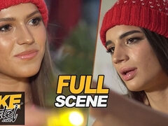 18, Stor kuk, Avsugning, Brunett, Sperma shot, Hardcore, Hd, Trekant