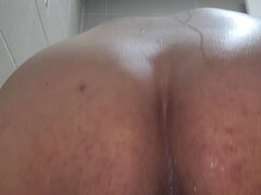 Leie, In den arsch, Bad, Dildo, Klaffend, Selbstgemacht, Masturbation, Solo