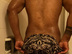 Amateur, Cuarto de baño, Negro, Desnudo, Solo, Tatuaje