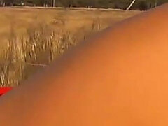 Hot Latina Yessy with Cute Naturals Cameltoe and Pussy Flashing Outdoors