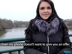 21 yr older Kiara Gold public porno video - public agent
