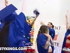 Reality kings - angel youngs and hailey rose share rocket Big Cock in front of their homies