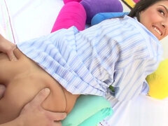 She loves cum covered ass fucking