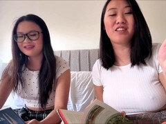 Asiatica, Gruppo, Giapponese, Tabù, Ragazza, Terzetto