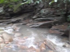 Hot Latina MILF Tomsorte Naked at Waterfall - Big Ass & Hairy Pussy