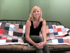 Blonde eager mom takes a ramrod up her tush