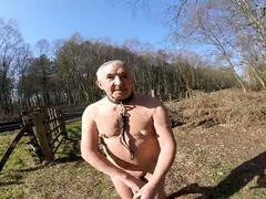 Bdsm, Britskej, Gay, Vonku, Piercing, Na verejnosti, Otrok, Sólo