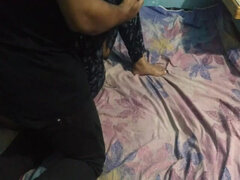 Indonesian Girl Gets Leg Ache While Jumping on Bed the Doctor Comes & Fucks Her