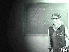 InnocentHigh Smalltits dark haired teenager Presley Hart plumbs teac