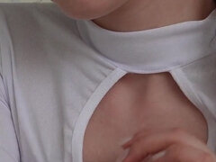 18, Orgasmi, Näkökulma pov, Pillu, Sihteeri, Sukkahousu, Teini, Tiukka