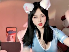 Azjatka, Chiński, Masturbacja, Solo