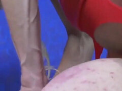 Grote lul, Grote mammen, Blond, Pijpbeurt, Ladyboy, Ondergoed, Shemale, Oud