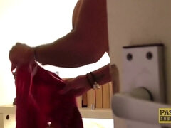 Culo, Bondage sadomaso, Bella, Sposa, Cougar, Pisello, Da dietro, Fetish