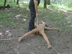 Садо мазо, Бондаж, Обнаженные, Голышом, На публике, Рыжие, Рабыни, Сиськи