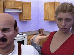 Dreidimensional, Hausfrau, Indisch, Hausmädchen, Ehefrau