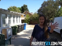 PropertySex - Real Estate Agent Desperate to Sell House Fucks on Camera - Cassidy klein