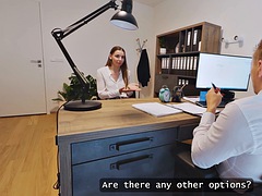 Tussi, Schönheit, Betrug, Europäisch, Lingerie, Büro, Verführt, Titten