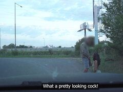 Busty Hayley Vernon met a caring stranger