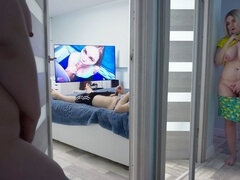 Enthousiasteling, Amerikaans, Grote lul, Stel, Vingeren, Huisgemaakt, Softcore pornografie, Bekijker