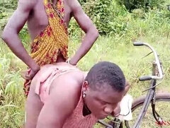 Afrikanisch, Wohlbeleibte schöne frauen, Im freien