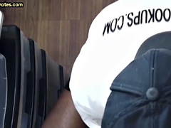 Swallowing Gloryhole MILF Eats Black Cock Close Up Homemade Video