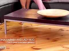 Lesbea geeky czech lezzie Lady Bug gobbles british blonda gina varney
