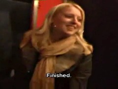 Dutch girl does it all in public