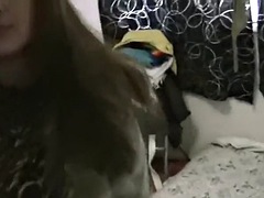 Amateur public slut sucks small cock