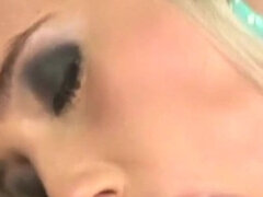 At home the sexy blonde knows how to take care of her friend's willing cock