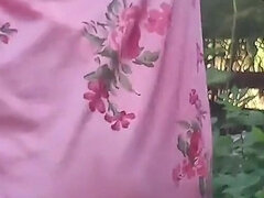 Africain, Exhib, Poilue, Masturbation, De plein air, Chatte, Solo, Gicler