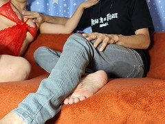 아랍, 나이든, 엄마, 계모