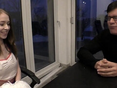 Kukk suging, Brunette, Heiagjengpike, Kvinner mann, Squirting, Lærer, Pupper, Uniform