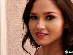 Brunette, Onani, Udendørs, Solo, Teenager