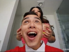 Stora tuttar, Brunett, Sperma shot, Ansiktsbehandling, Hd, Milf, Mamma, Fru