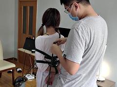 Newcomer Xiao Yi sister white cotton socks snake bound