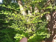 Teasing and Masturbating Out in the Woods
