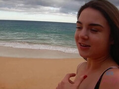 Megan is happy in Hawaii with you!