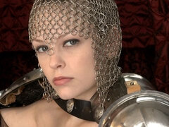 Blondynka, Słodka, Dildo, Rozdziawiony, Obciąganie, Masturbacja, Solo, Cycki