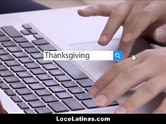 Hot blonde latin teenie pleasuring her man - spanish