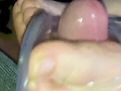 Amateur, Europeo, Fetiche de pies, Masturbacion con pies, Pajear, Casero, Orgasmo, Esposa