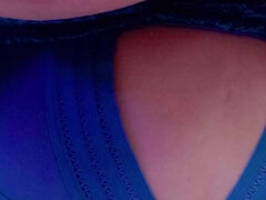 Américain, Belle grosse femme bgf, Lunettes, Lingerie, Mature, Seins naturels, Solo