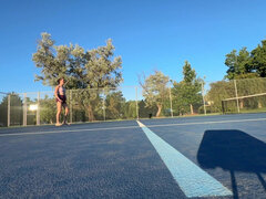 Hardest Creampie in Her Life After Tennis Game